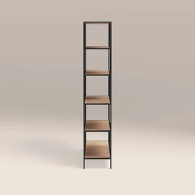 Seaford Large Display Unit | Black & Oak