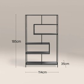 Seaford Large Display Unit | Black