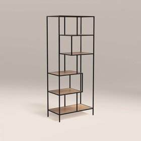 Seaford Display Unit | Black & Oak