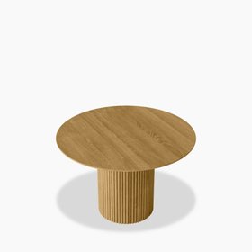 Marcel 4 Seat Round Dining Table | Oak Effect