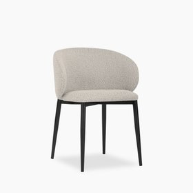 Cameron Dining Chair | Speckled Stone Sustainable Boucle