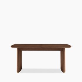 Caleb 6-8 Seat Rectangle Wooden Extendable Dining Table | Walnut