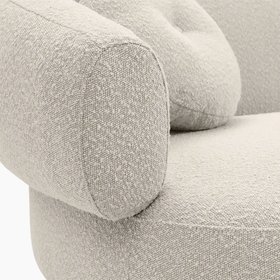 Hallfield 3 Seater Sofa | Speckled Stone Sustainable Boucle