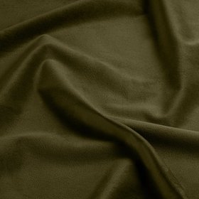 Matteo Kitchen Stool with Backrest | Olive Green Sustainable Velvet