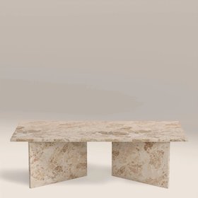 Vega Rectangle Coffee Table | Latte Marble
