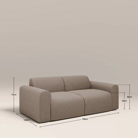 Celeste 2 Seater Sofa | Ecru Boucle