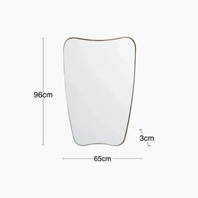 Gabriel Wall Mirror | Brass