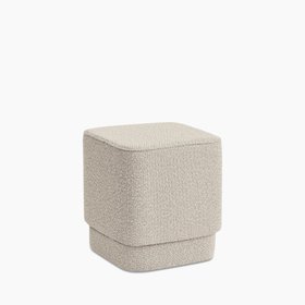 Soho Pouffe | Speckled Stone Sustainable Boucle