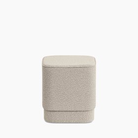 Soho Pouffe | Speckled Stone Sustainable Boucle