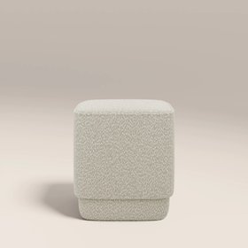 Soho Pouffe | Speckled Stone Sustainable Boucle