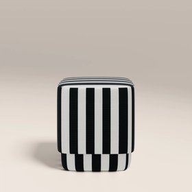 Soho Pouffe | Striped Fabric