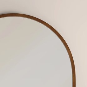 Oxleigh Arch Wall Mirror,  90 x 80 cm| Walnut