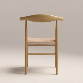 Aalborg Wooden Dining Chair | Natural Weave & Oak