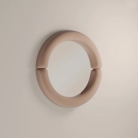 Morris Round Wall Mirror,  80 cm| Nude Gloss