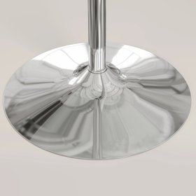 Ida 2 Seat Round Dining Table | Glass & Chrome