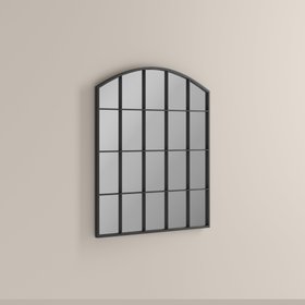 Arlon Arch Wall Mirror, 90 x 80 cm | Black