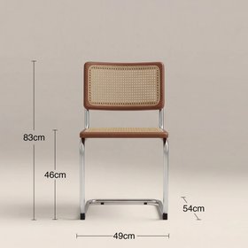 Kenton Dining Chair | Walnut & Chrome