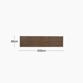 PLAANKED 3cm Flexible Ribbed Wall Panel | Smoked Walnut