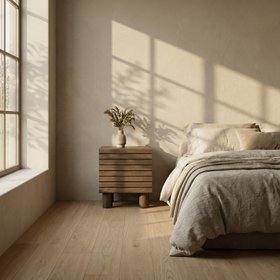 Raphael 2 Drawer Wooden Bedside Table | Walnut