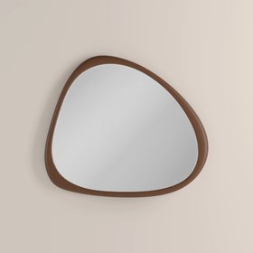 Sable Pond Wall Mirror, 94 x 76 cm | Light Walnut