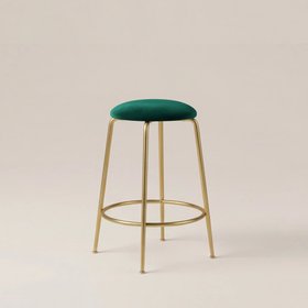 Regent Kitchen Stool | Teal Sustainable Velvet