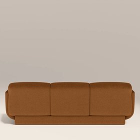 Connick 3 Seater Sofa | Caramel Brown Sustainable Mohair Velvet