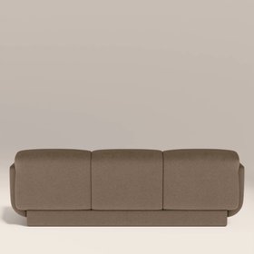 Connick 3 Seater Sofa | Truffle Brown Sustainable Mohair Velvet