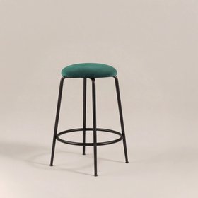 Regent Kitchen Stool | Teal Sustainable Velvet