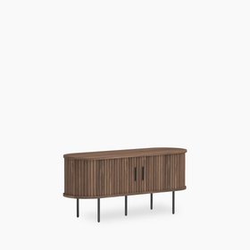 Mika Wooden TV Stand | Walnut & Black