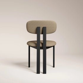 Arbor Dining Chair | Latte Sustainable Fabric & Black