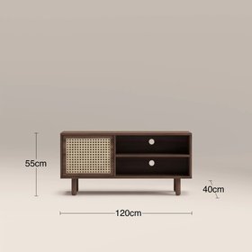 Soller Wooden TV Stand | Walnut & Natural