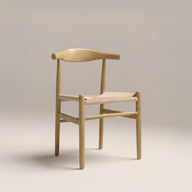 Aalborg Wooden Dining Chair | Natural Weave & Oak