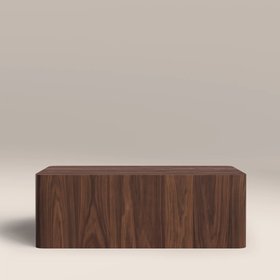 Sabel Rectangle Wooden Coffee Table | Walnut