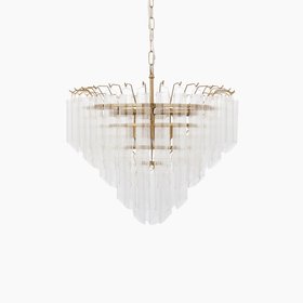 Toulouse 12 Light Pendant Light | Brass