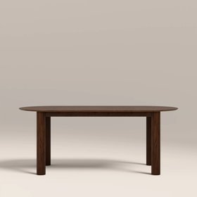 Skylar 6 Seat Oval Wooden Dining Table | Walnut