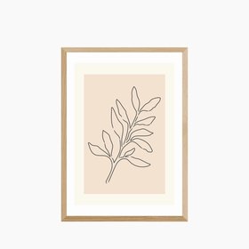 Soft Leaves Illustration Graphic Print