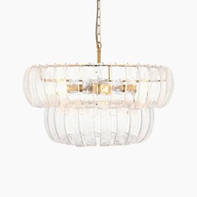 Vera 6 Light Pendant Light | Brass