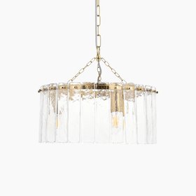 Melia 3 Light Pendant Light | Brass