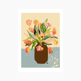 Tulips Vase Graphic Print
