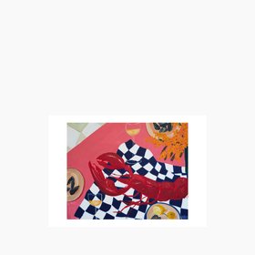 Sea View Dinner Graphic Print