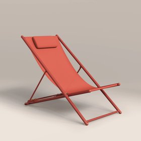 Lua Folding Deck Chair | Bright Red