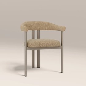 Arbor Carver Dining Chair | Speckled Latte Boucle & Latte
