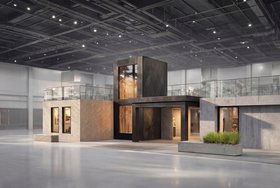 Halston 3 Seater Dining Bench | Latte Sustainable Fabric & Walnut