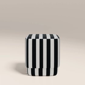 Soho Pouffe | Striped Fabric