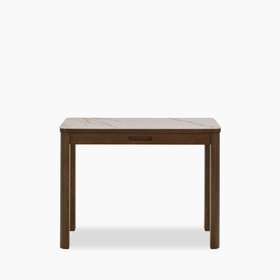 Southampton Rectangle Console Table | Ecru Ceramic & Smoked Walnut
