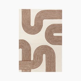 Archie Hand Tufted Rug | Beige & Brown