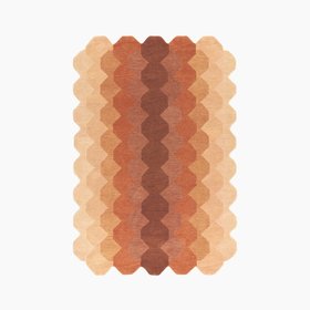 Matrix Hand Tufted Rug | Rust