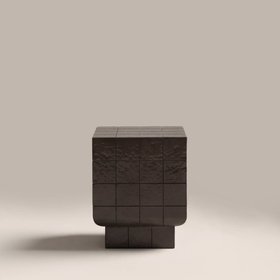 Zephyr Square Side Table | Cocoa