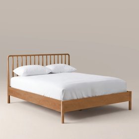 Eva Wooden King Bed | Oak