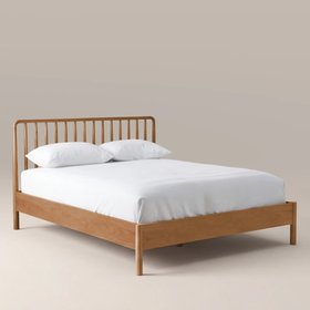 Eva Wooden Super King Bed | Oak